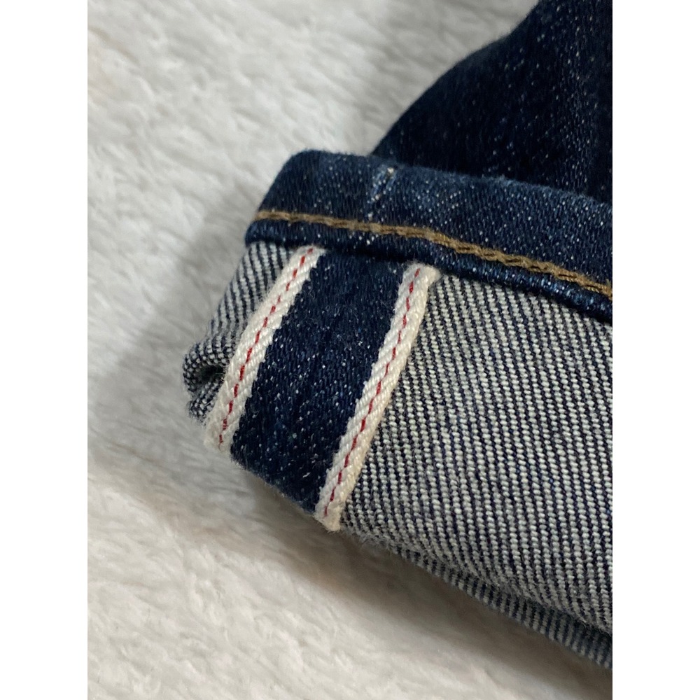 Uniqlo Mens Slim Fit Selvedge Jeans Indigo Blue Stretch 31x32 321-160114 - Picture 4 of 11